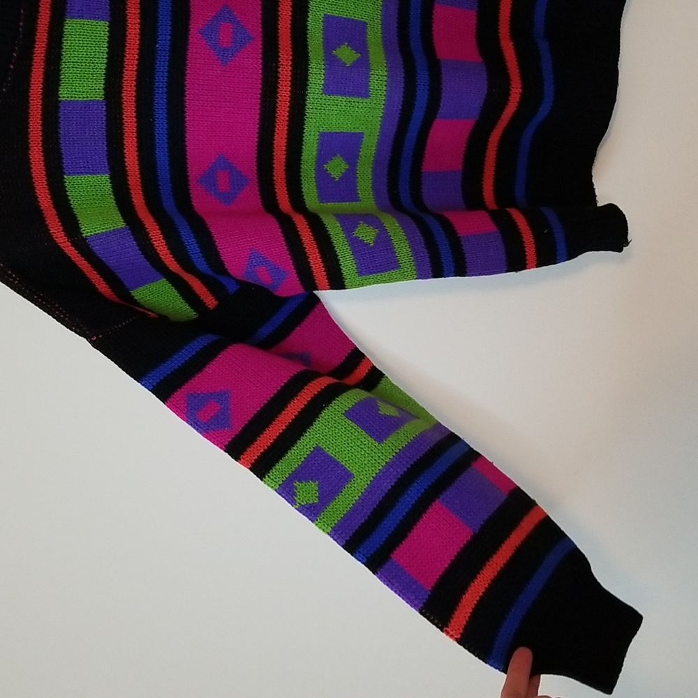 Vintage 1989 GAS Co Colorful Sweater - Picture 2 of 7